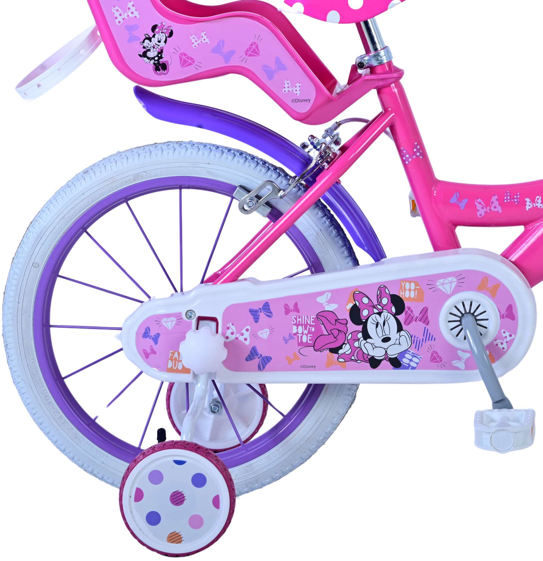 Minnie Cutest Ever! Kinderfiets - Twee handremmen - Afbeelding 2