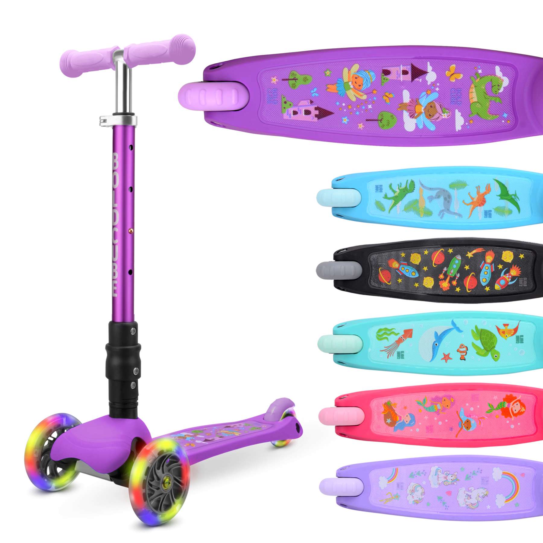 BOLDCUBE Teeny FOLD driewielstep - Sprookjesland - Afbeelding 4