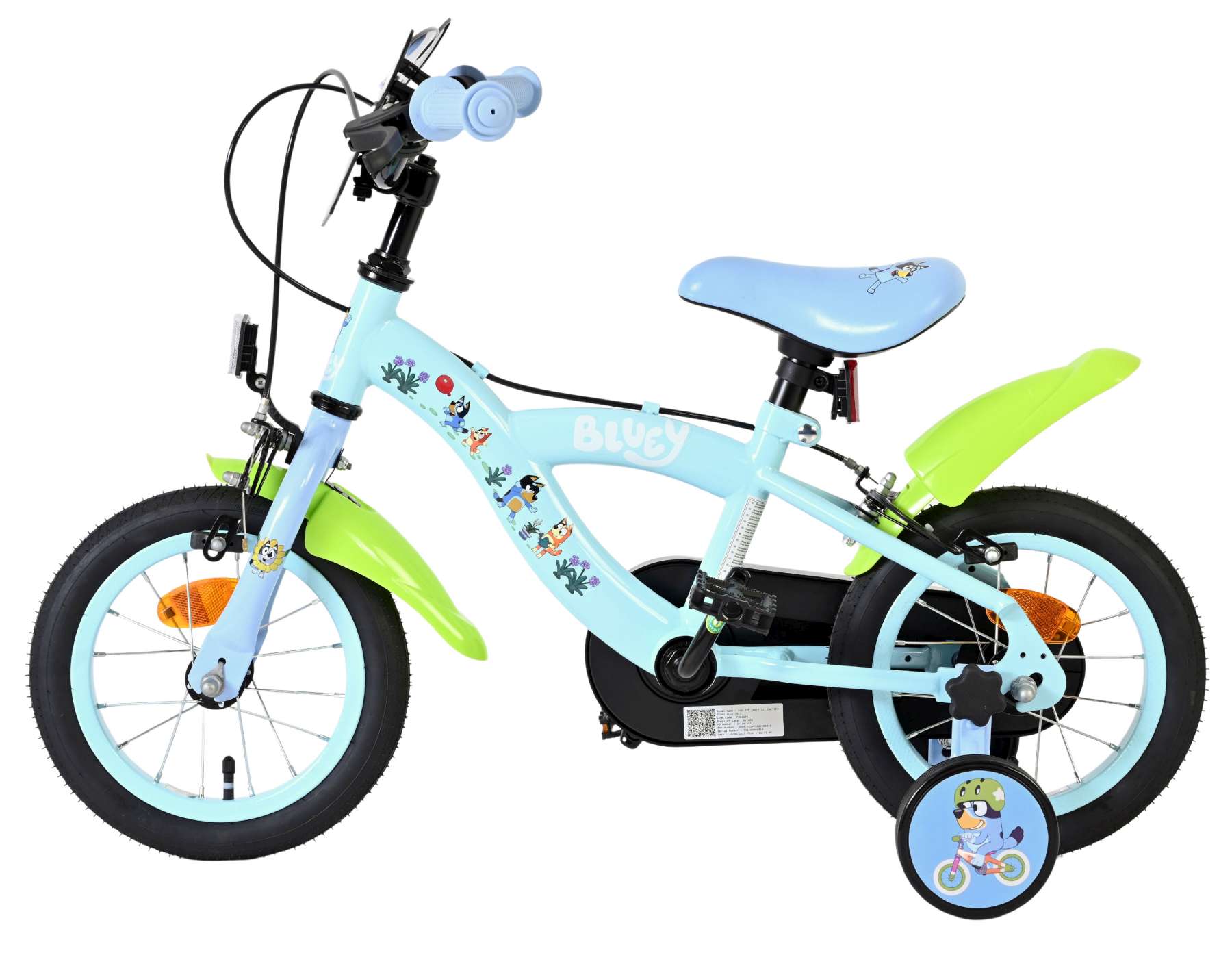 Bluey Kinderfiets 12 inch - Twee handremmen - Afbeelding 12