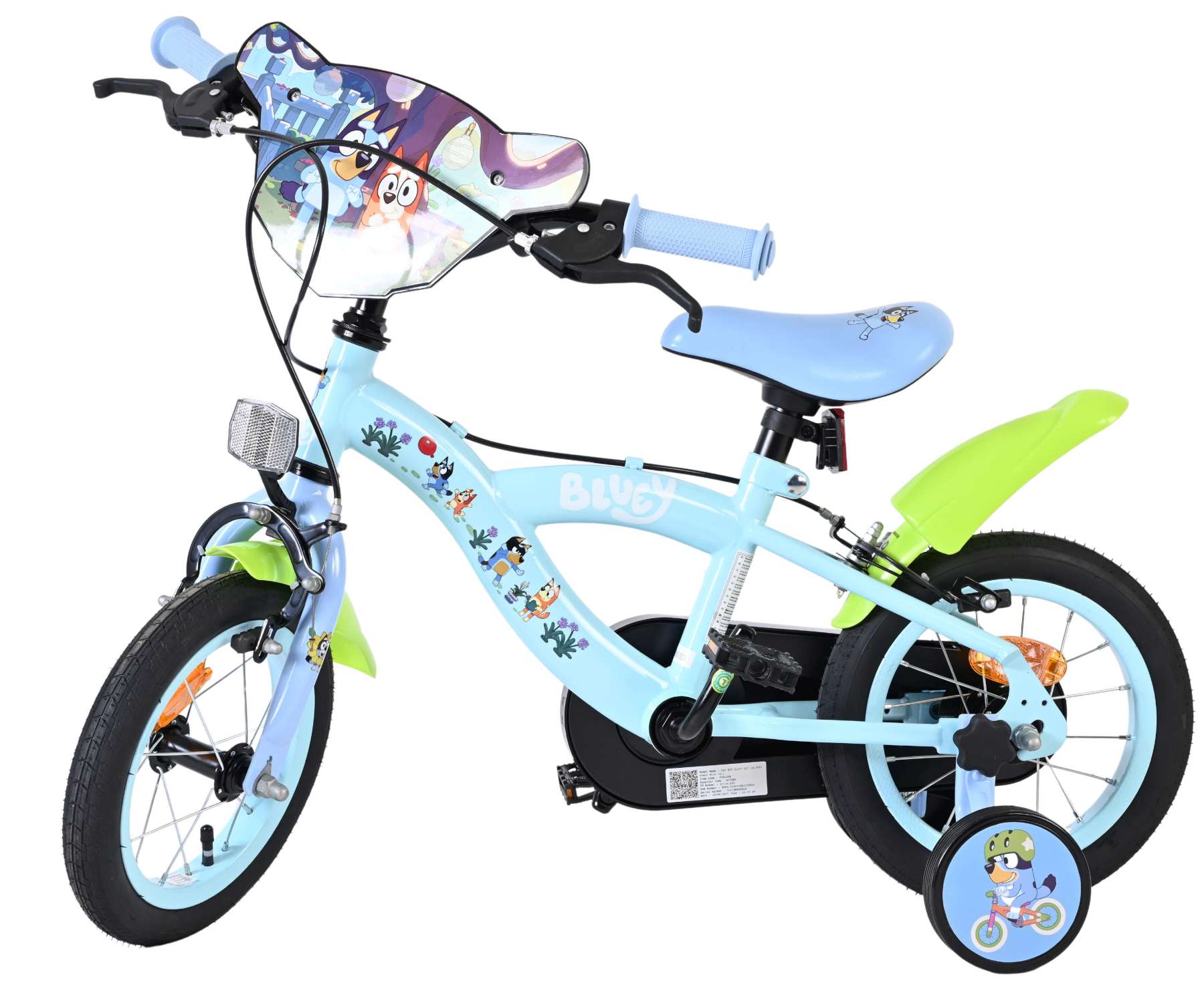 Bluey Kinderfiets 12 inch - Twee handremmen - Afbeelding 13
