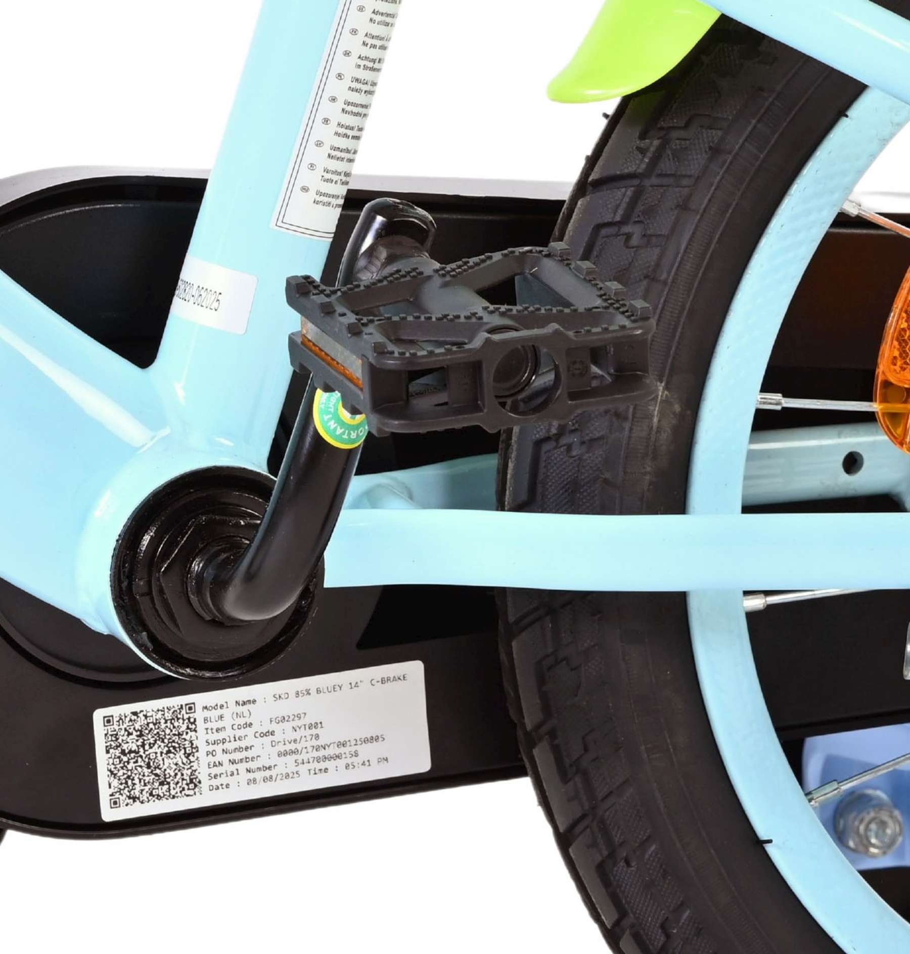 Bluey Kinderfiets - Lichtblauw - Afbeelding 9