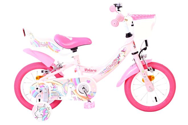 Volare Unicorn Kinderfiets - Twee handremmen - Afbeelding 2