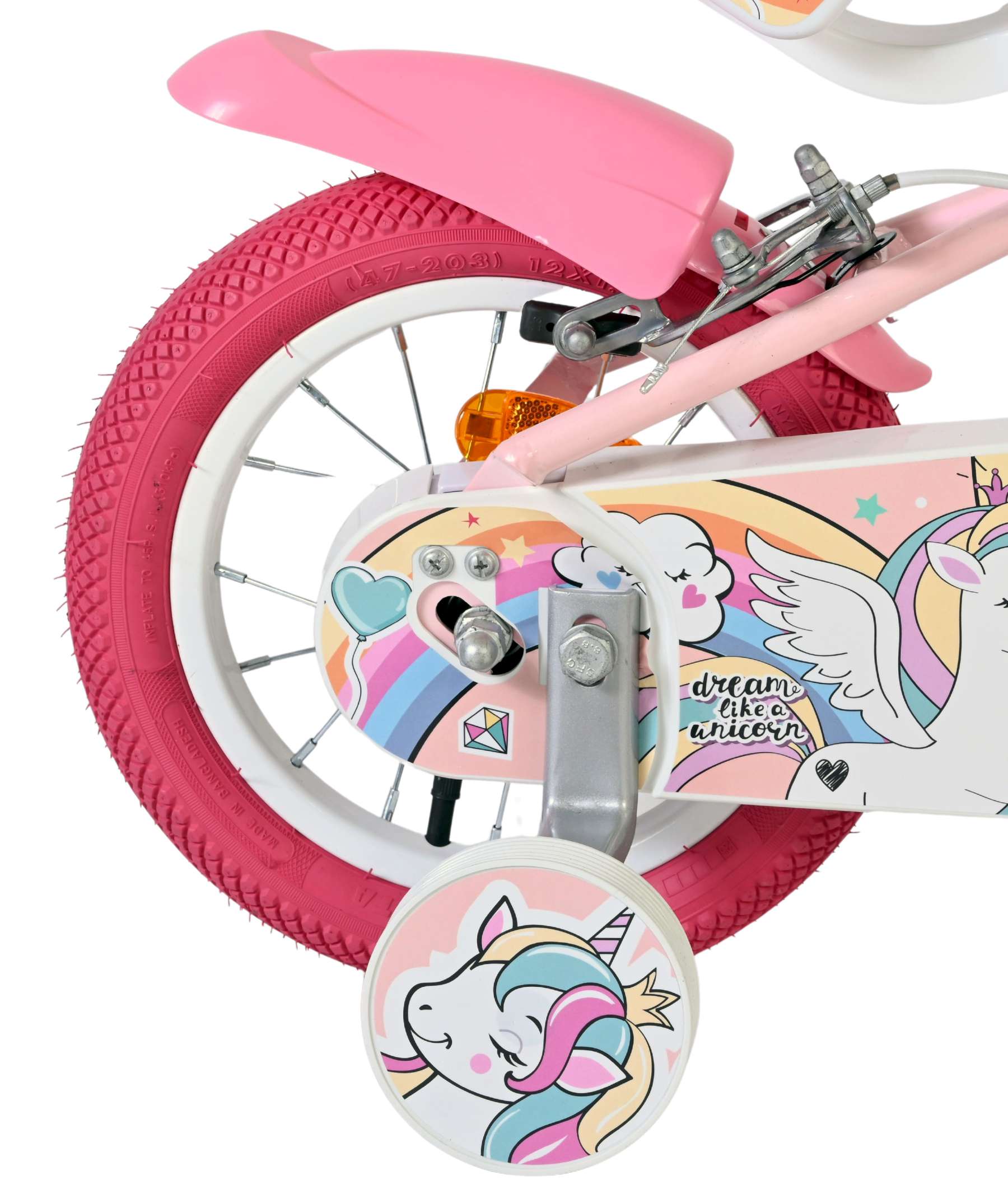Volare Unicorn Kinderfiets - Twee handremmen - Afbeelding 16