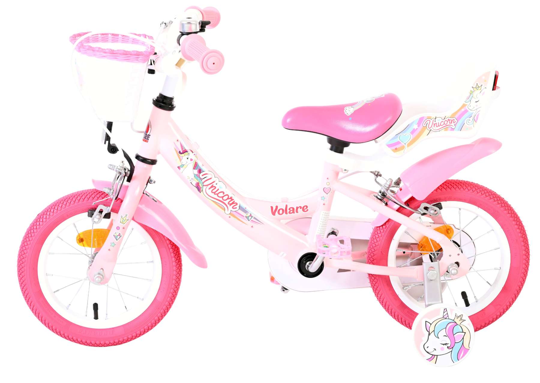Volare Unicorn Kinderfiets - Twee handremmen - Afbeelding 8