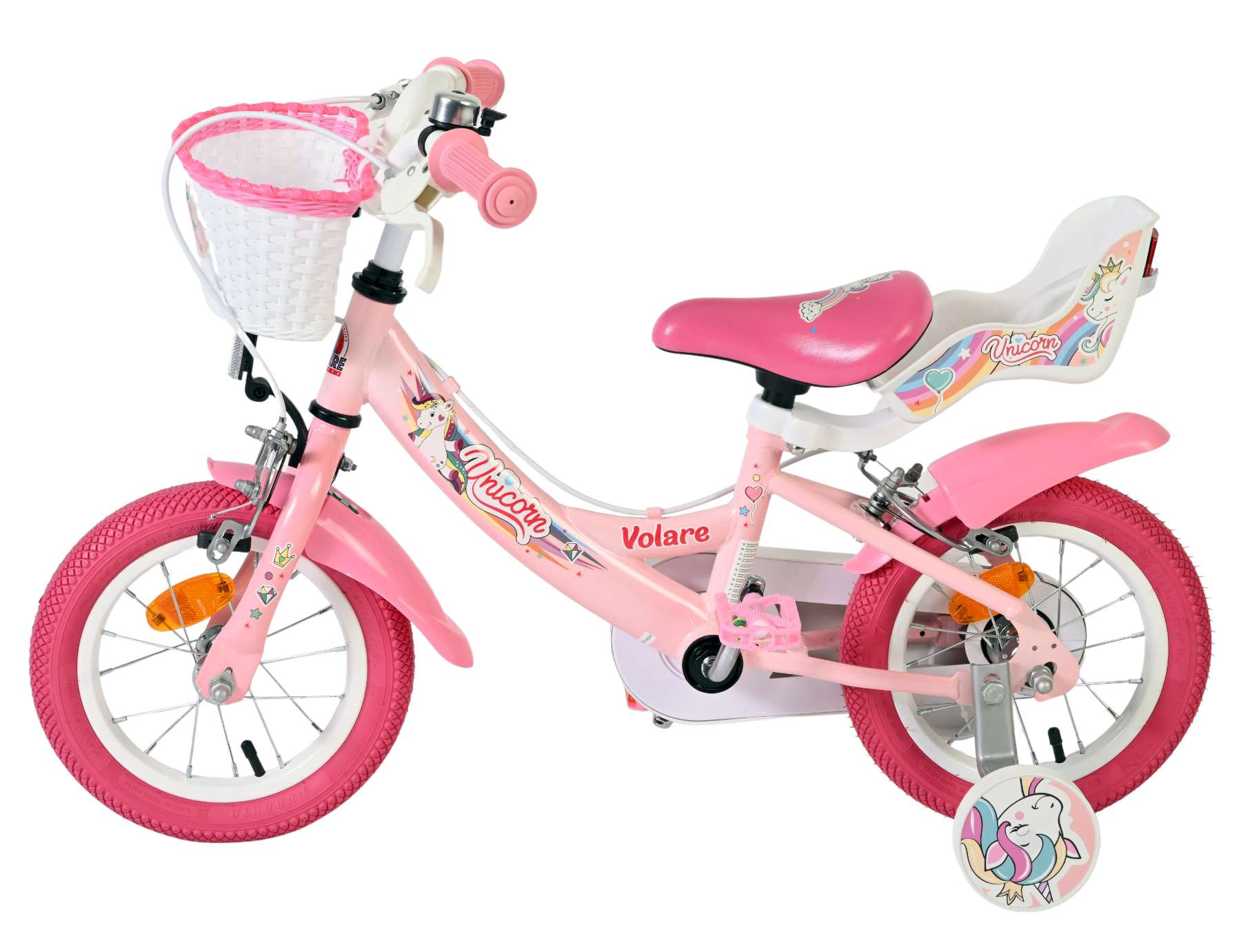Volare Unicorn Kinderfiets - Twee handremmen - Afbeelding 21