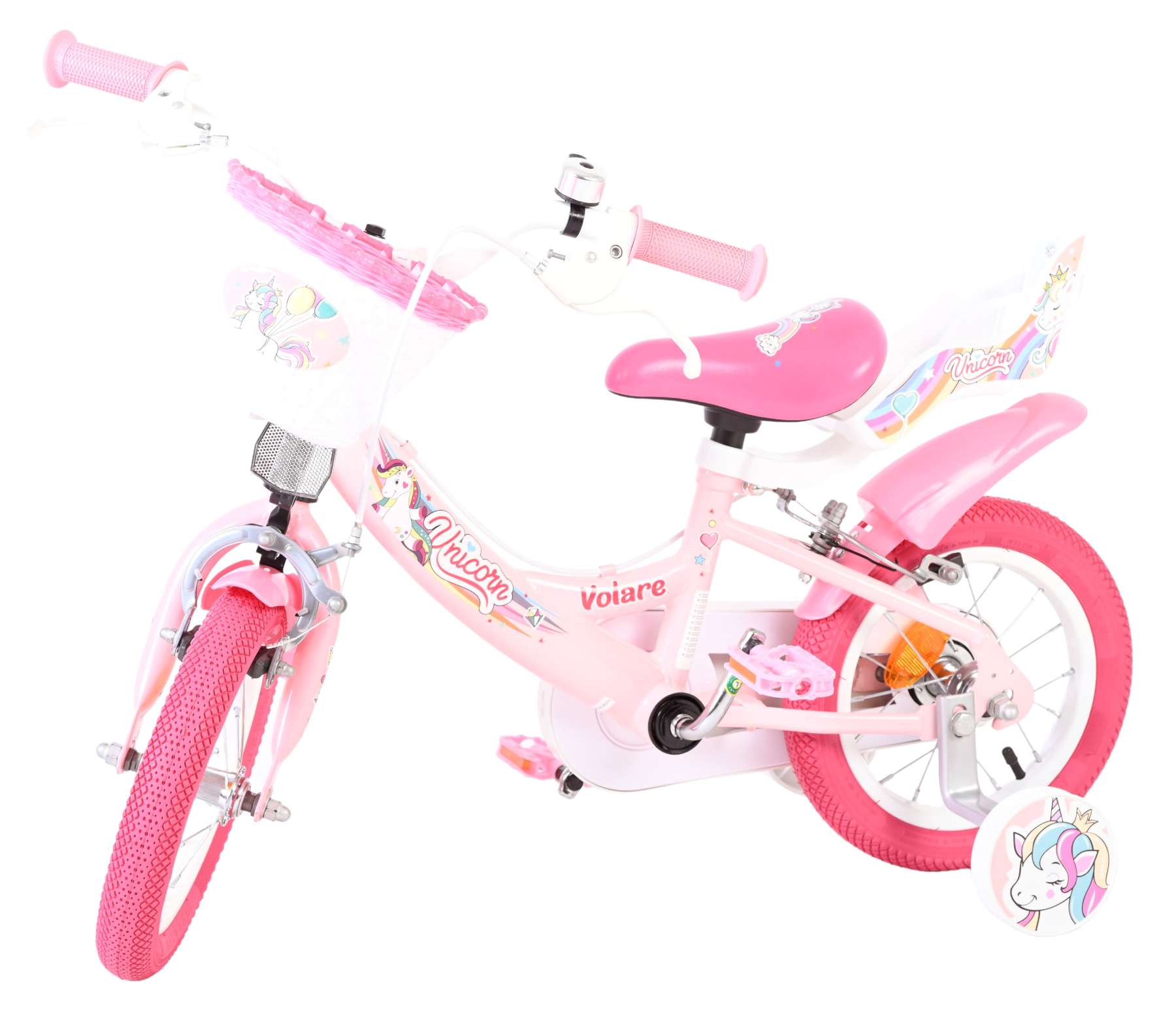 Volare Unicorn Kinderfiets - Twee handremmen - Afbeelding 9