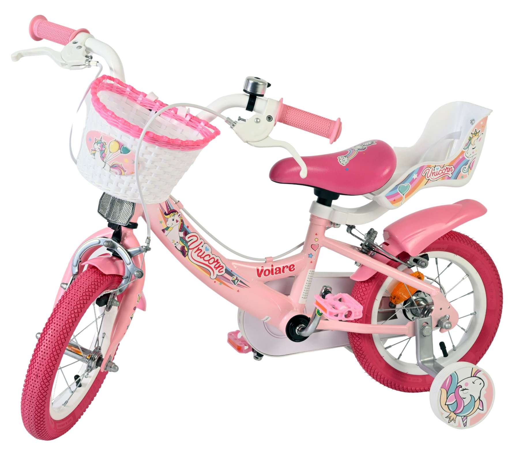 Volare Unicorn Kinderfiets - Twee handremmen - Afbeelding 22