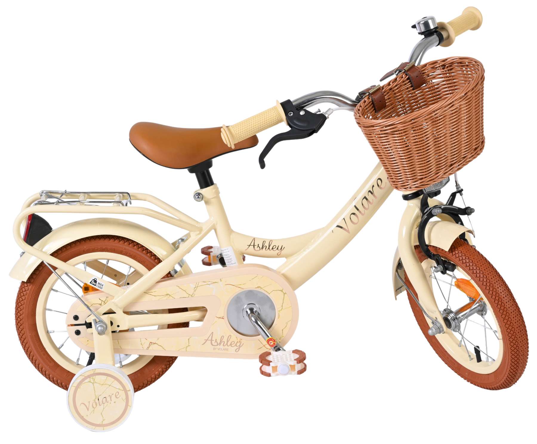 Volare Ashley Kinderfiets - Creme - Afbeelding 10