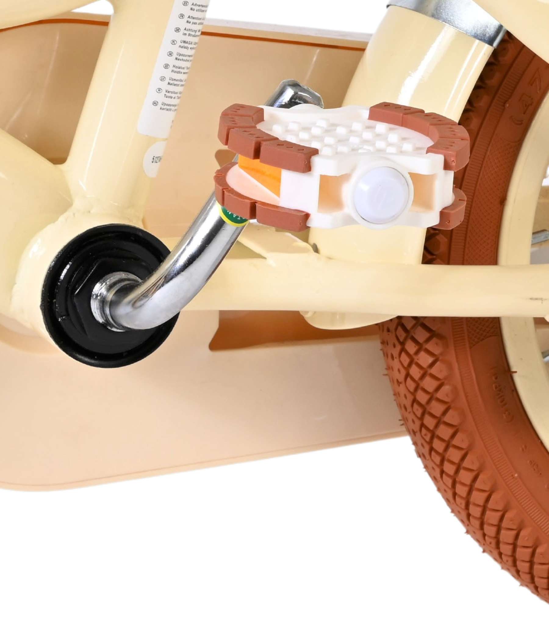 Volare Ashley Kinderfiets - Creme - Afbeelding 9